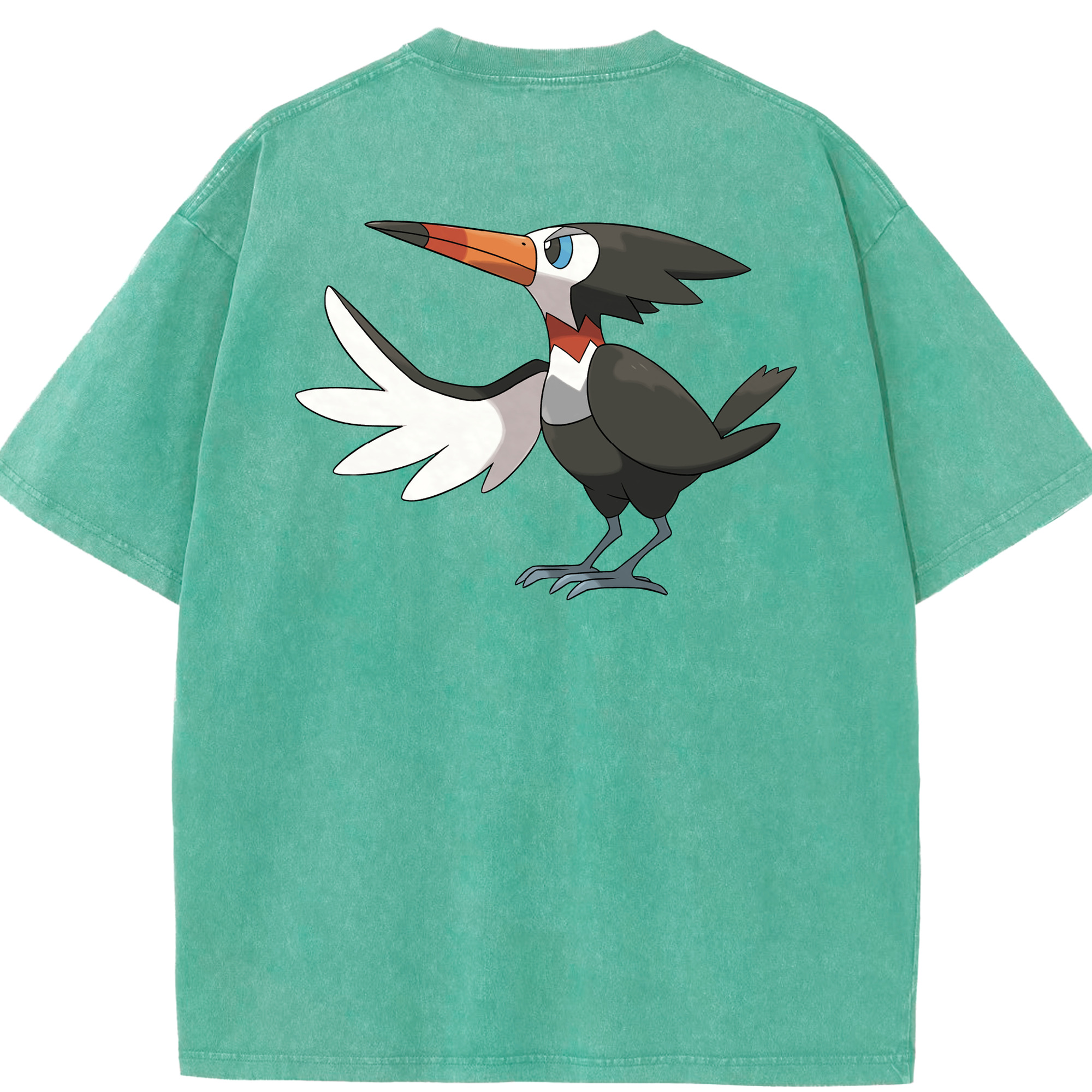 （画像用） ポケットモンスター Pokémon 綿100% ヴィンテージ風 半袖Tシャツ（背面プリント）